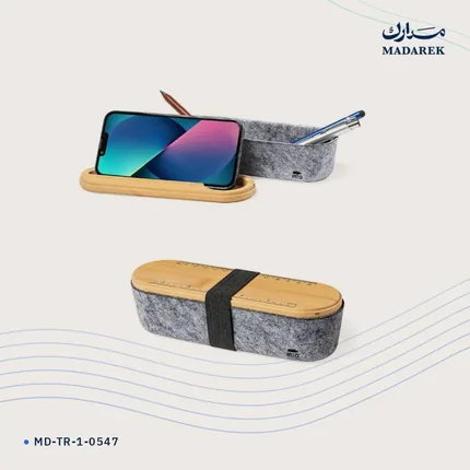 علبة أقلام — خيزران